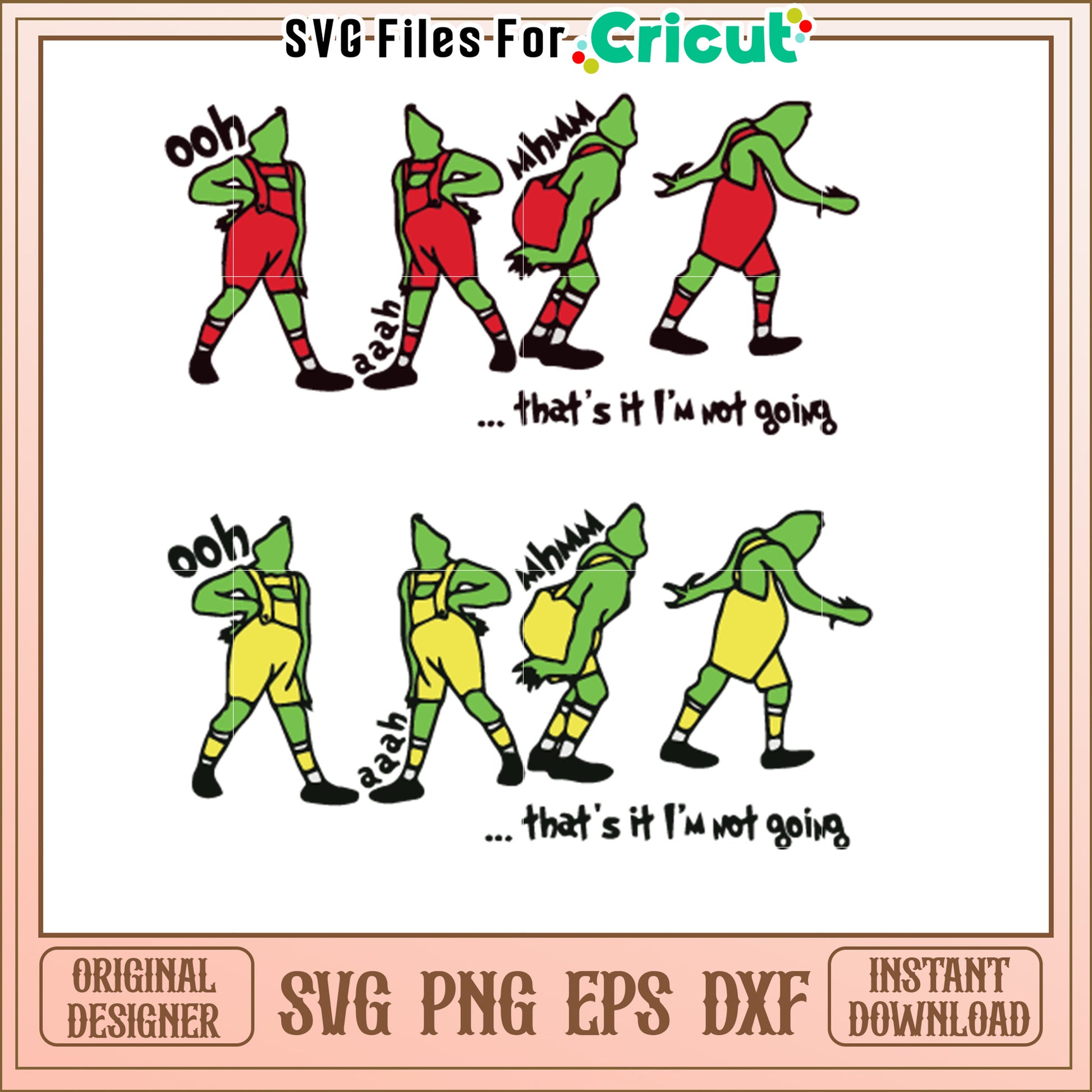 Grinch Dance SVG Animated Clipart