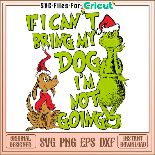 Grinch Dog Christmas SVG Cut File