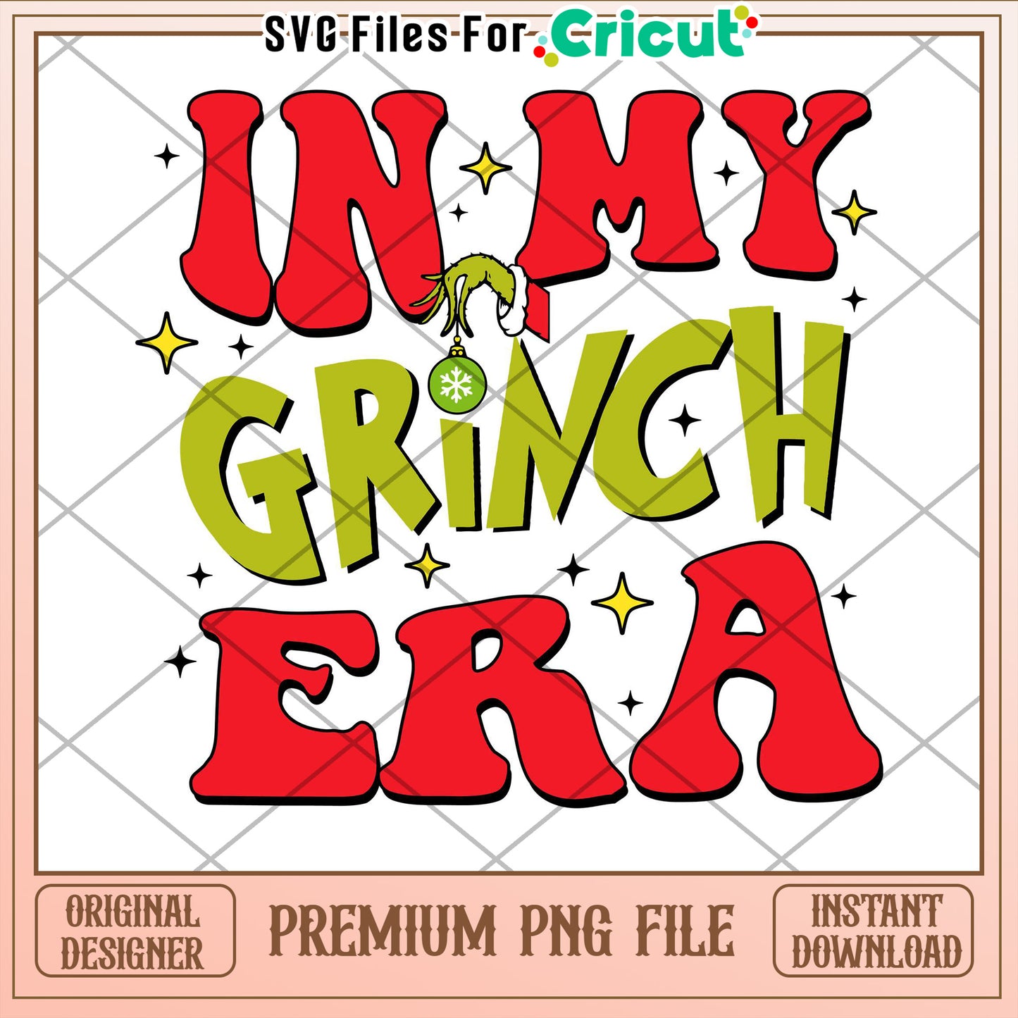 Grinch Era PNG File for Cricut Instant Download Graphic Design