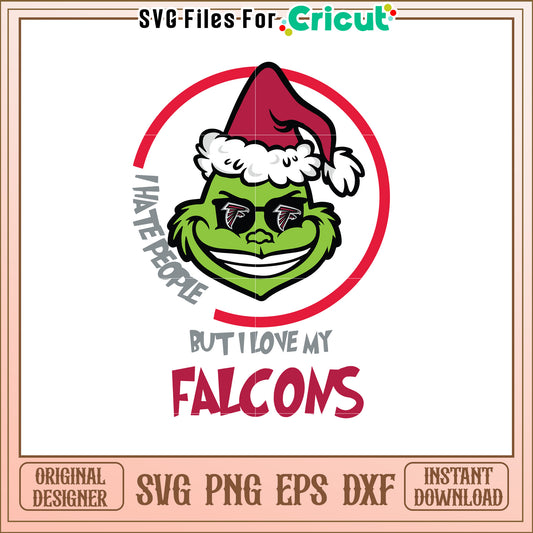 Grinch Falcons SVG Design
