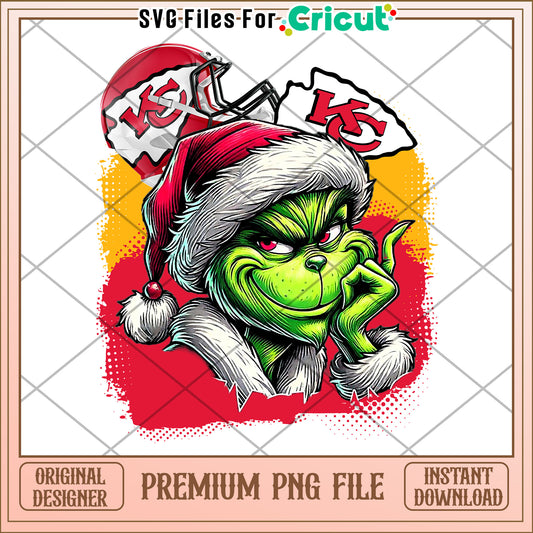 Grinch Holiday Design PNG, Perfect for Festive Crafts and Decor