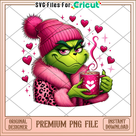 Grinch Hot Cocoa PNG Sublimation