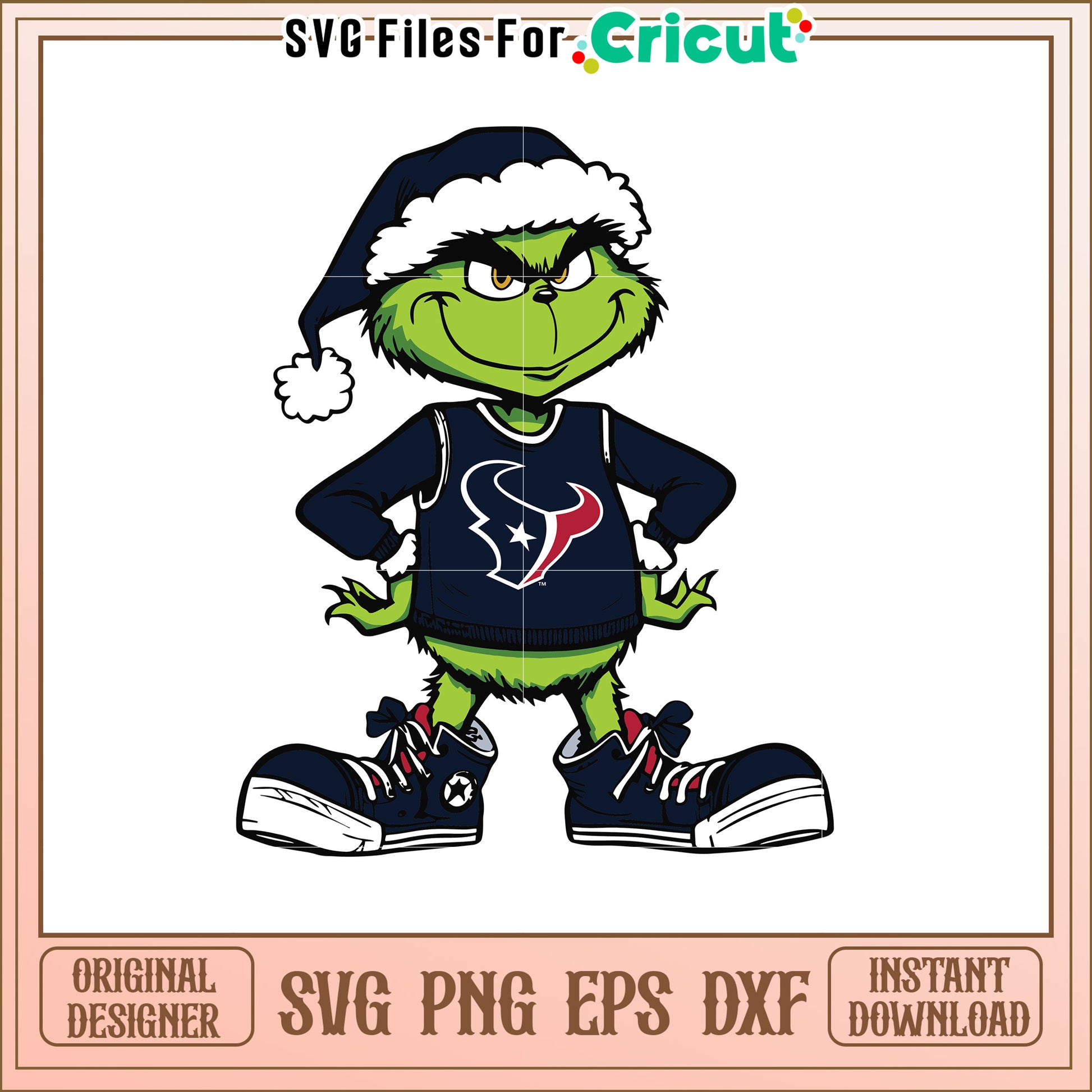 Grinch Houston Texans SVG Design