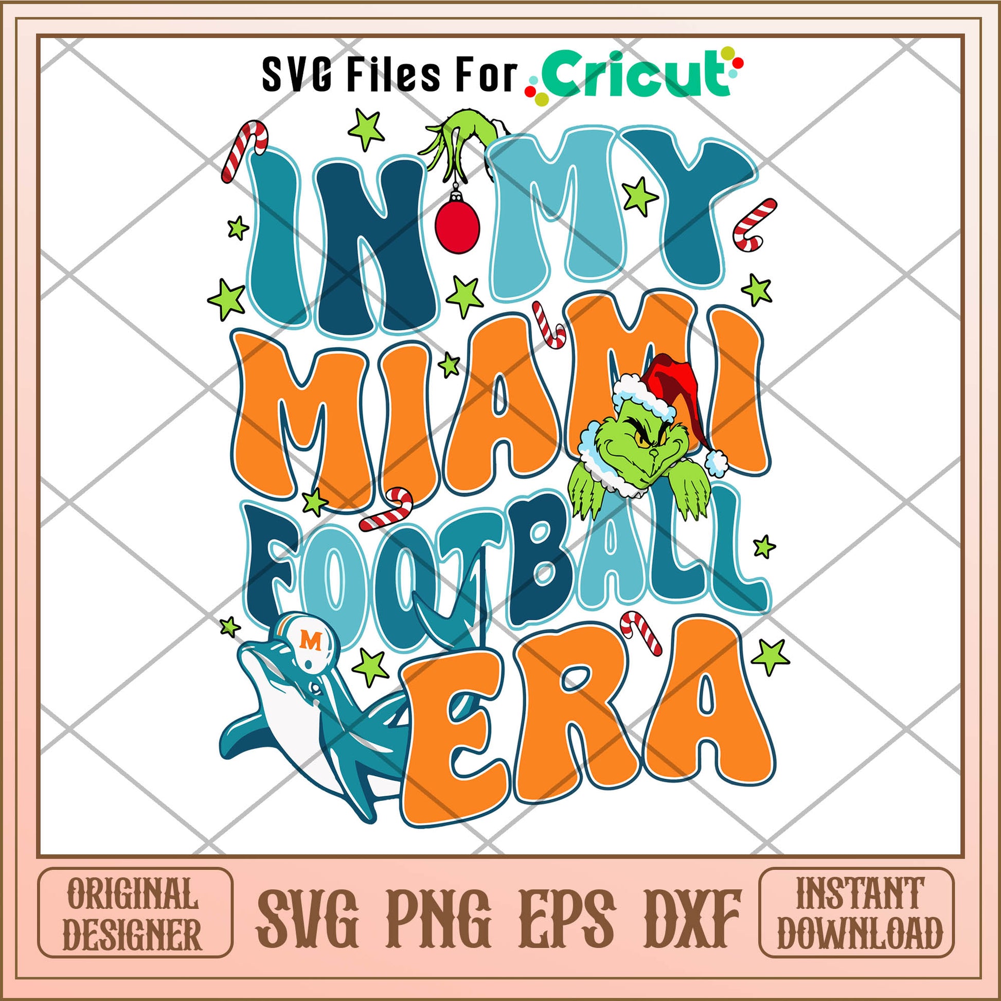 Grinch In My Miami Football Era SVG, font generator​ svg