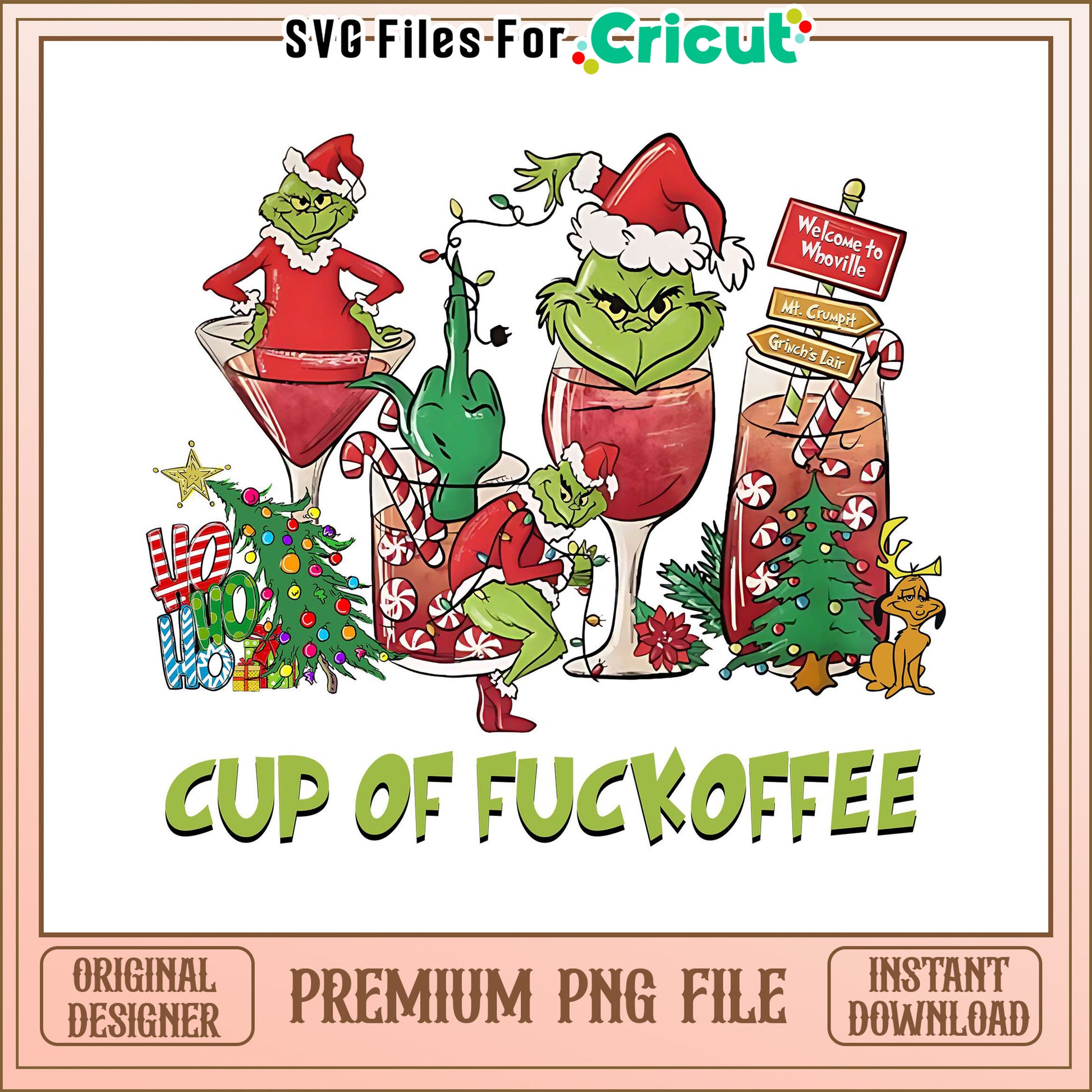 Grinch Inspired Cup of Fun, Perfect for Holiday Decor Projects