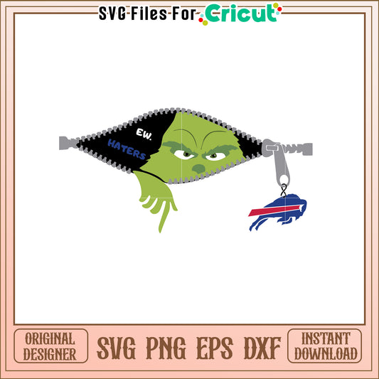 Grinch Inspired Haters SVG Design for Fans