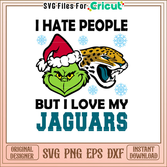 Grinch Jaguars Christmas SVG