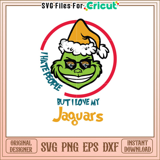 Grinch Jaguars SVG Design