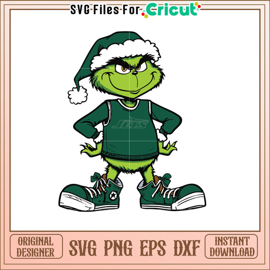 Grinch Jets SVG Design