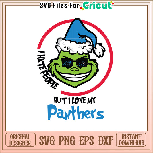Grinch Panthers SVG Design