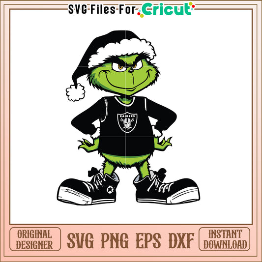 Grinch Raiders SVG Design