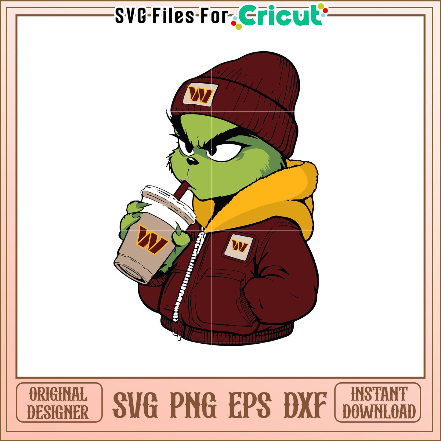 Grinch SVG Design Cool Winter Outfit