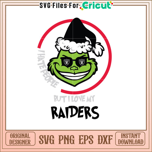 Grinch SVG Design for Football Fans Holiday Joy