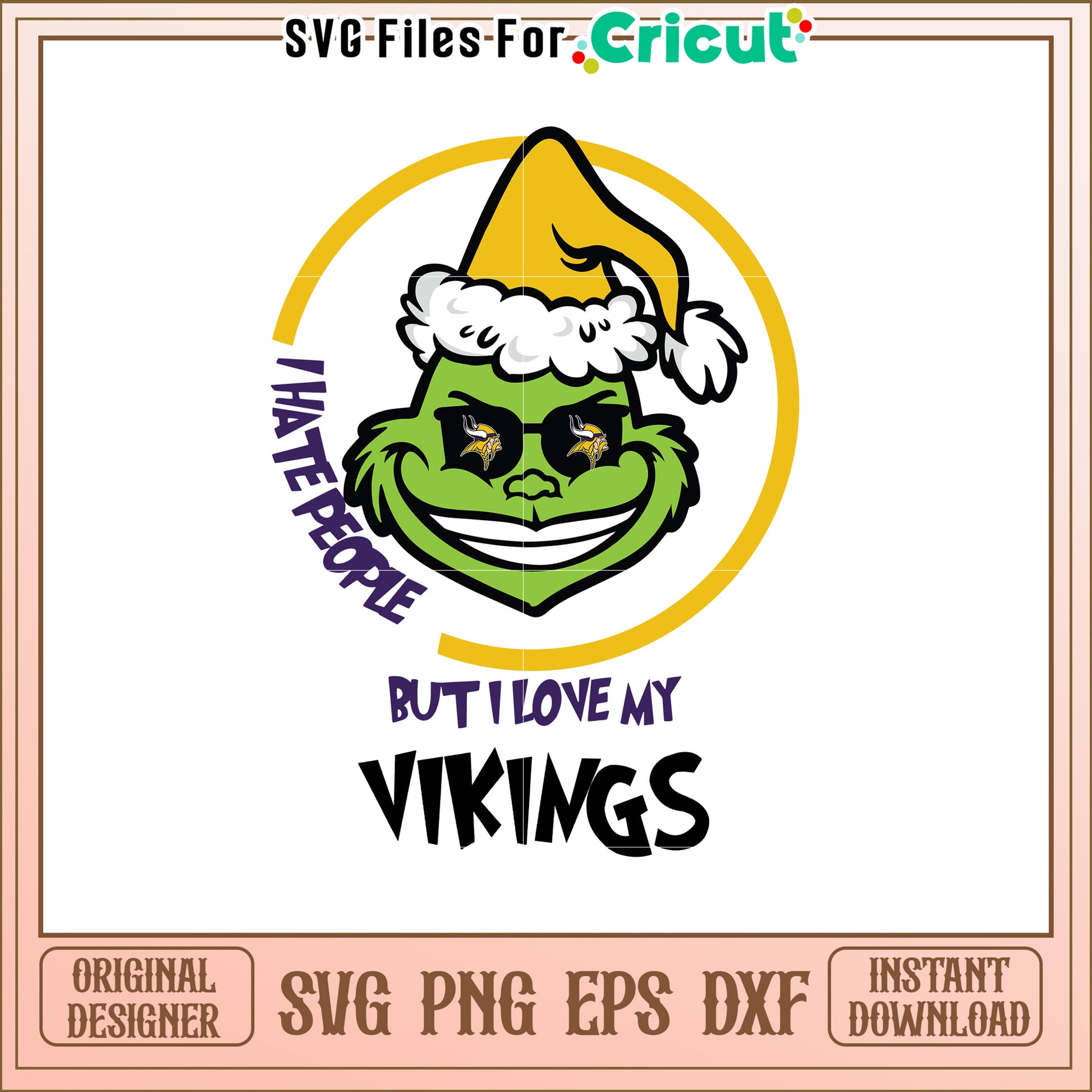 Grinch SVG Hate People Love My SVG