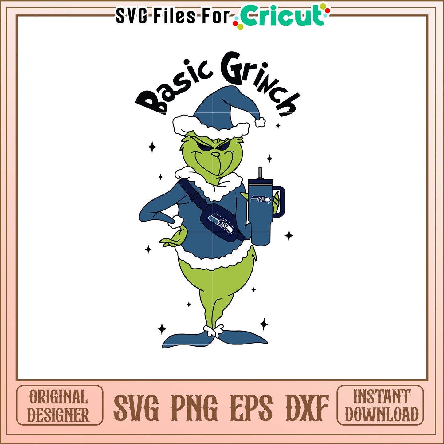 Grinch SVG Seattle Seahawks Design