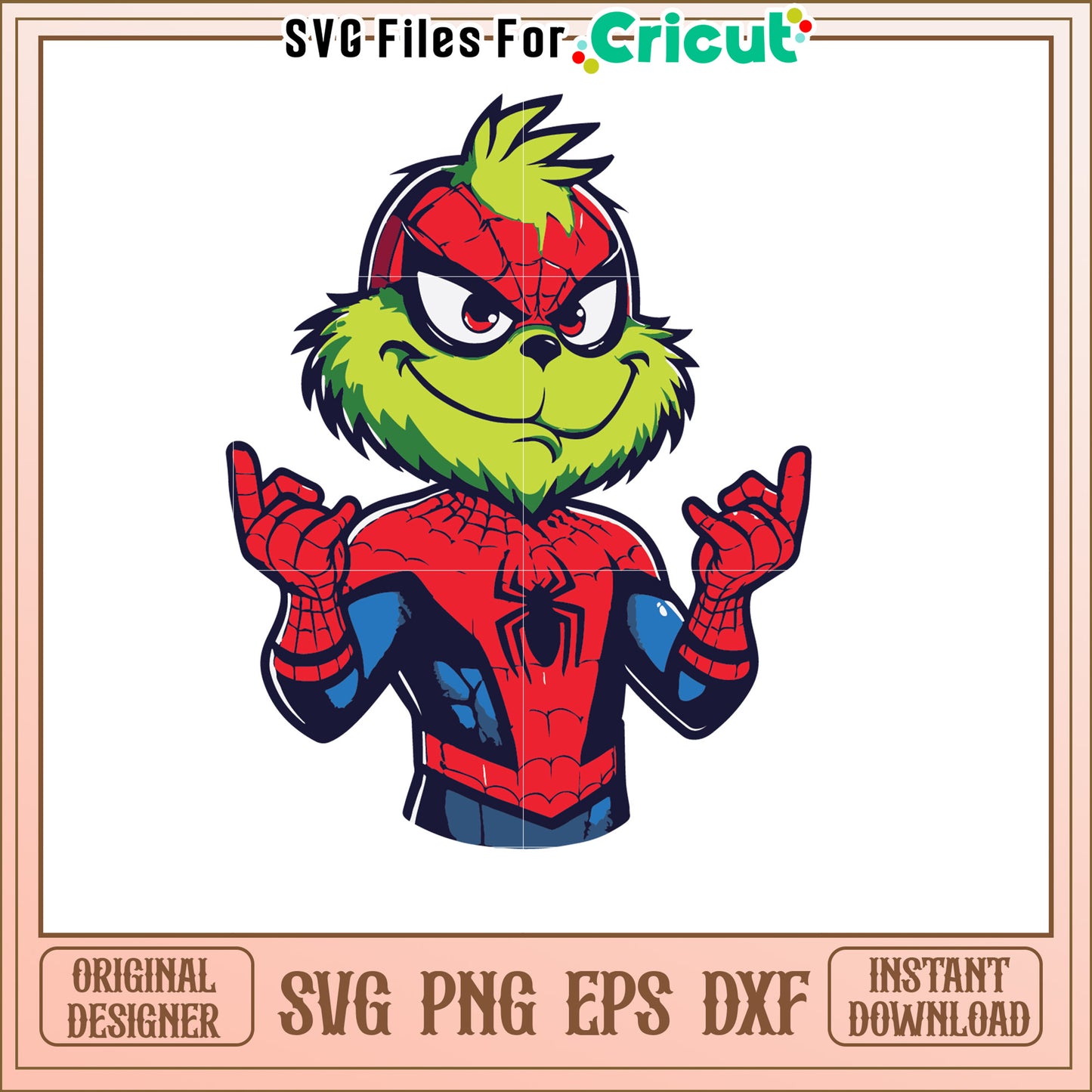 Grinch Spiderman SVG Design for Holiday Fun and Cheer