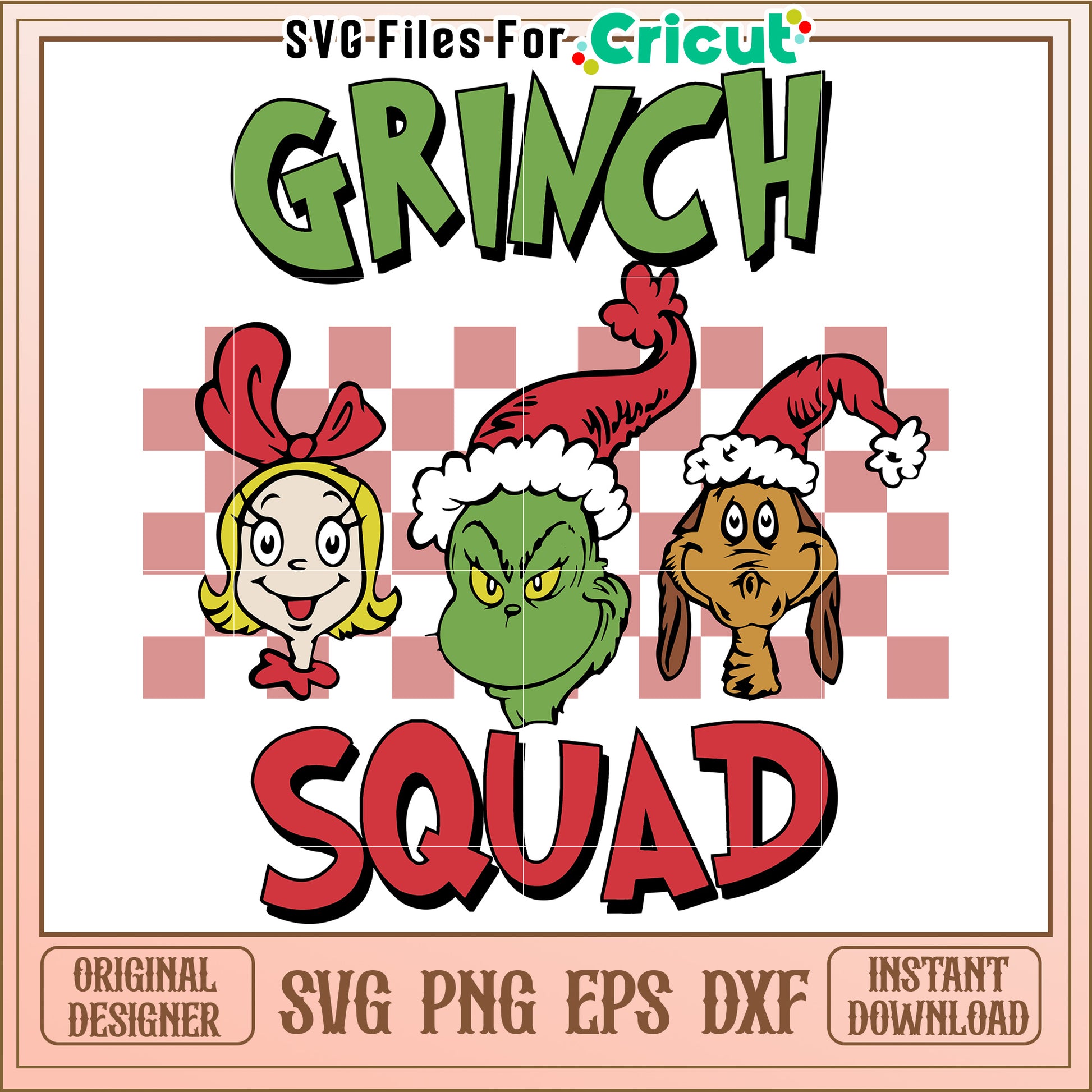 Grinch Squad SVG PNG EPS DXF Download