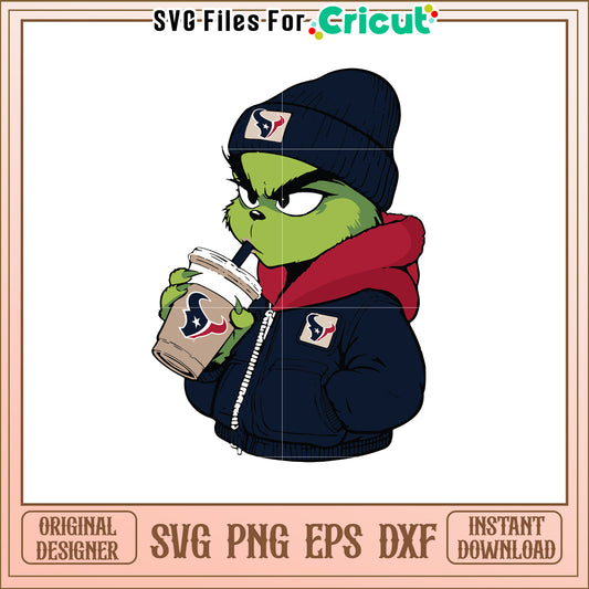 Grinch Texans SVG Design
