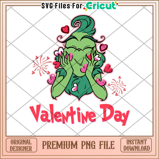 Grinch Valentines Day PNG Cricut