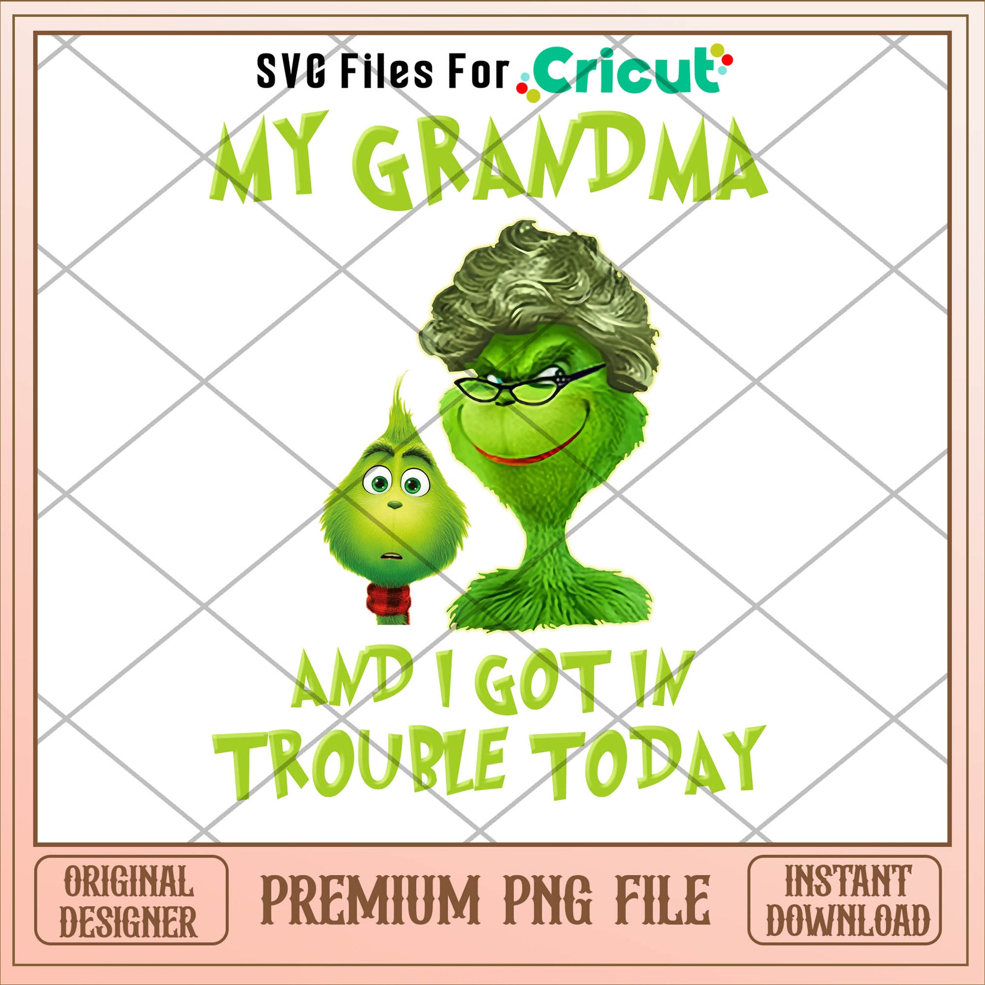 Grinch I got in trouble today png, grinch png, christmas png