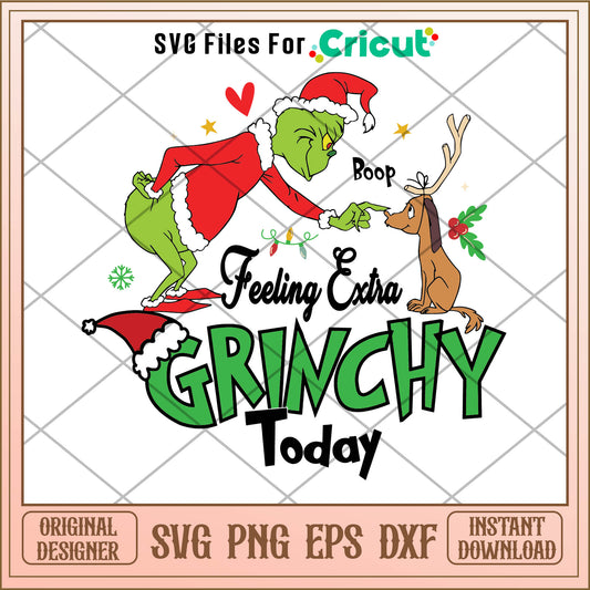 Grinch Max Feeling Extra Grinchy Today SVG, grinch max dog svg