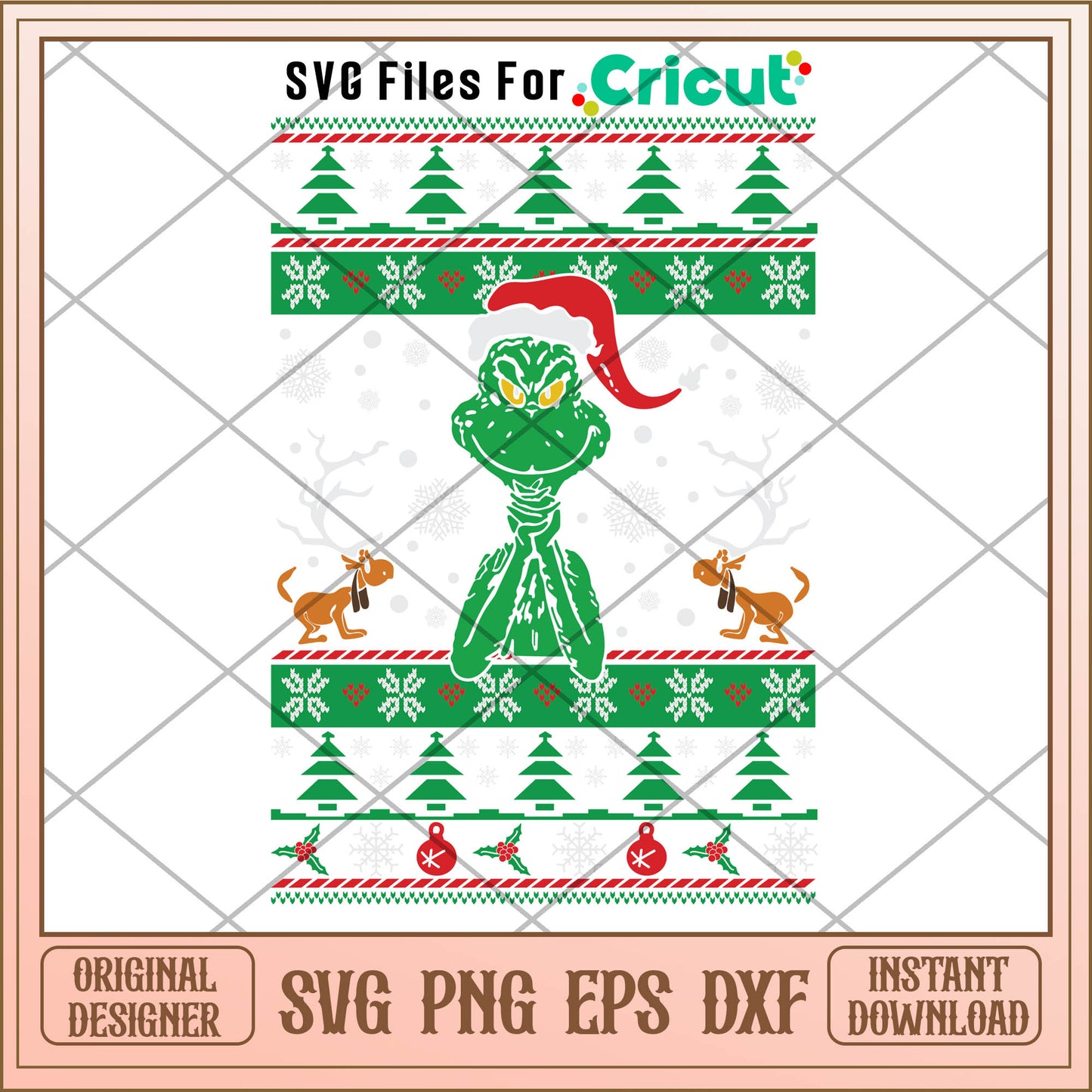 Grinch Santa Hat Christmas Svg, christmas background svg