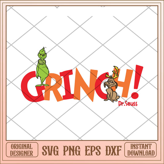 Grinch dr seuss svg, Orange Grinch letter svg bundle, Grinch svg bundle