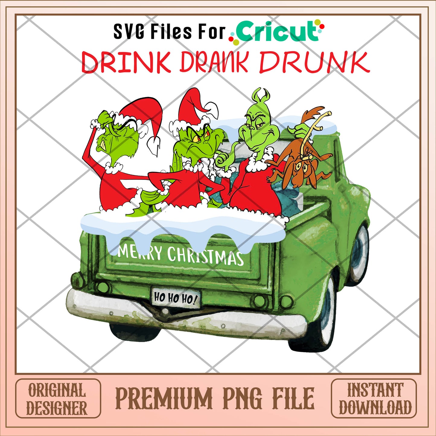Grinch drink drank drunk png, grinch png, christmas png