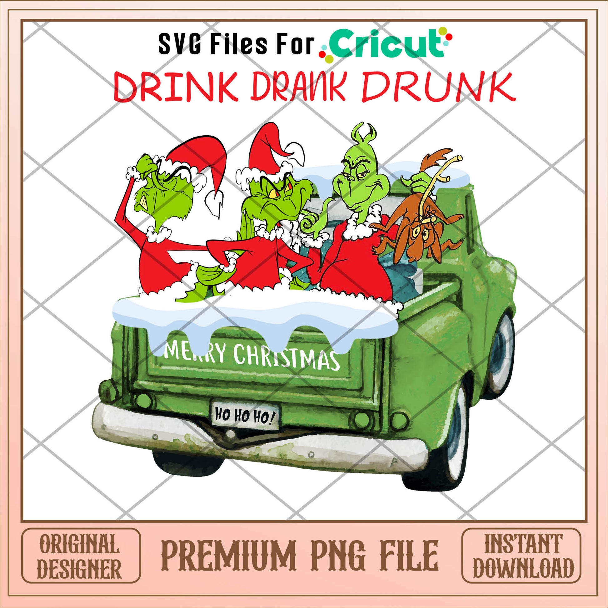 Grinch drink drank drunk png, grinch png, christmas png