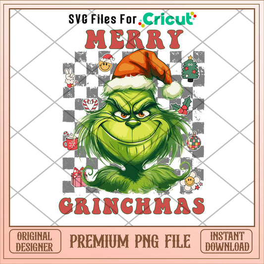 Grinch head marry grinchmas png, grinch png, christmas png
