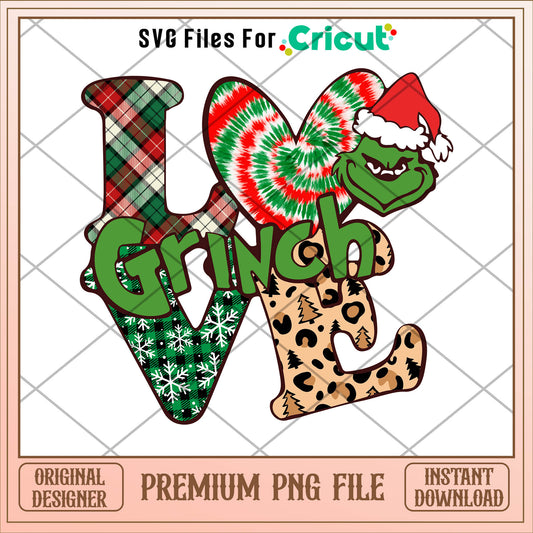 Grinch love grinch christmas png, grinch png, christmas png