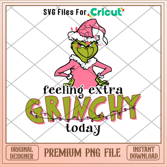 Grinch mom feeling extra grinchy today png, grinch png, christmas png