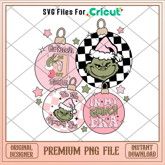 Grinch on the naughty list png, grinch png, christmas png