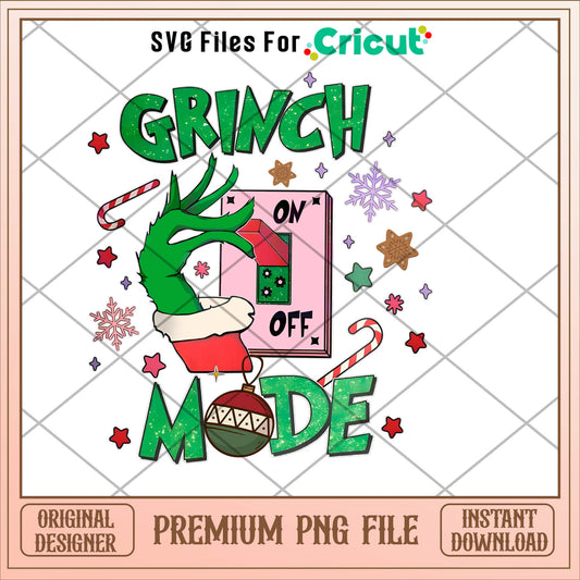 Grinch santa grinch mode on png, grinch png, christmas png