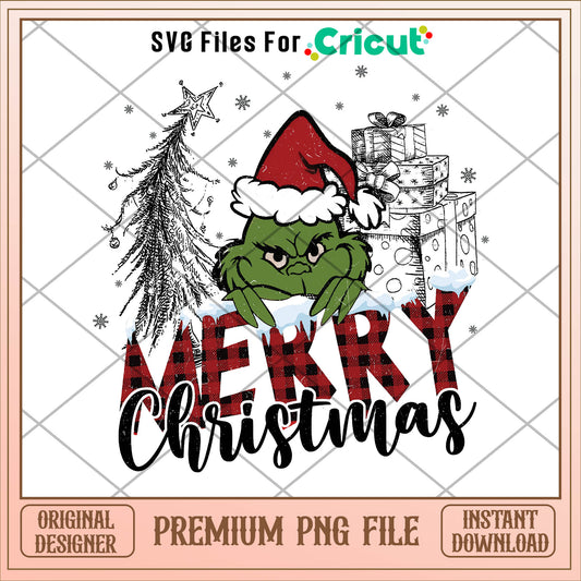 Grinch santa marry christmas png, santa png, christmas png