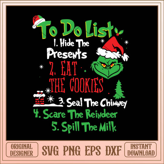 Grinch to do list svg, Grinch to do list Christmas svg bundle, Grinch list bundle