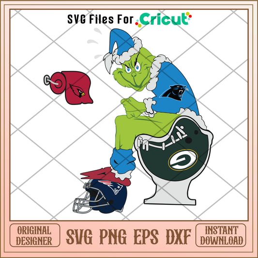 Grinch carolina panthers svg, grinch cartoon pics​ svg