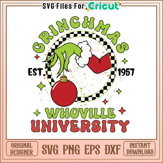 Grinch christmas whoville 1957 svg, cartoon the grinch drawing​​ svg