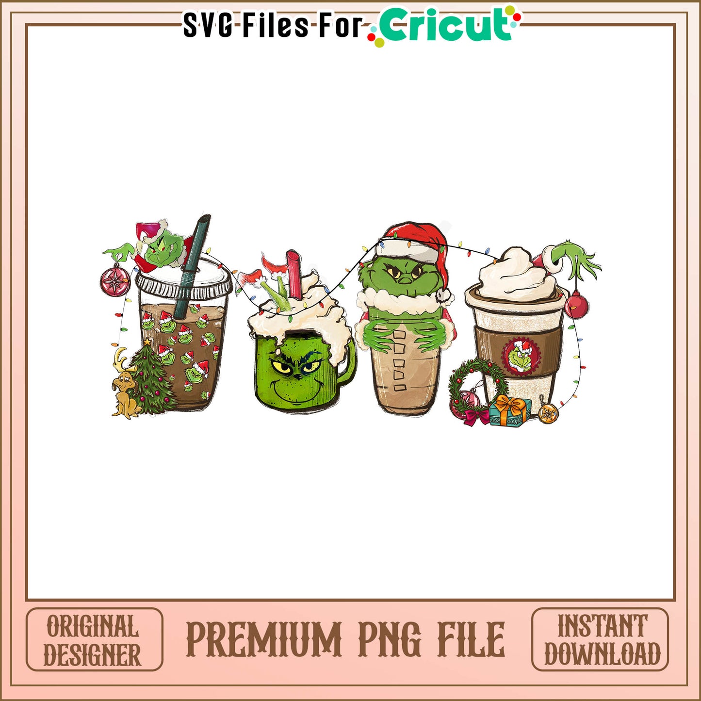 Grinch cup stolen merry christmas png, grinch stole christmas cartoon​ png