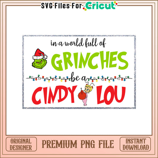 Grinches cindy lou merry christmas png, grinch christmas cartoon​ png