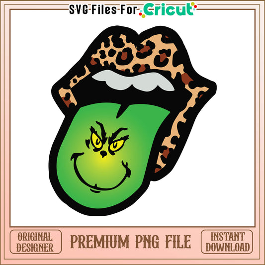 Grinches mouth stolen png, grinch mouth open​ png, grinch mouth png