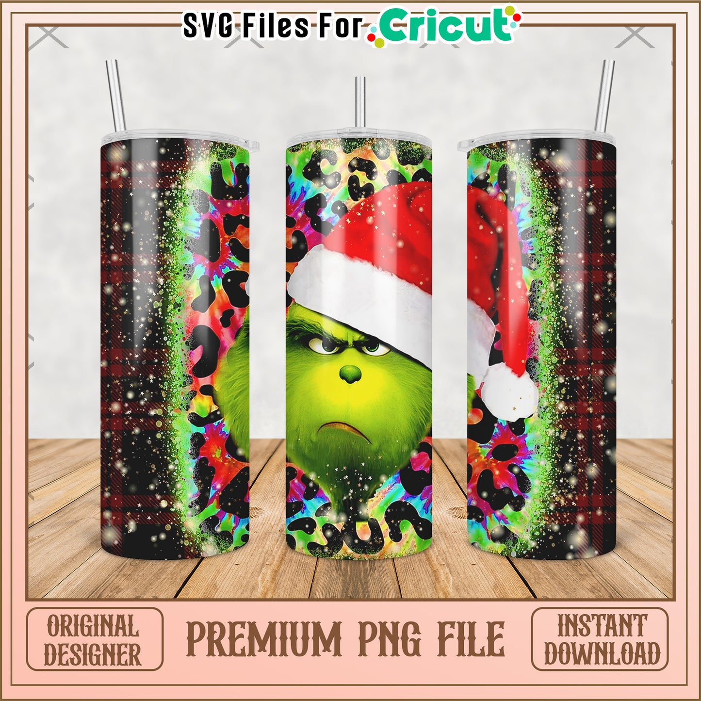 Grinch grummy christmas tumbler png, grinch christmas png, grinch pajamas​ png