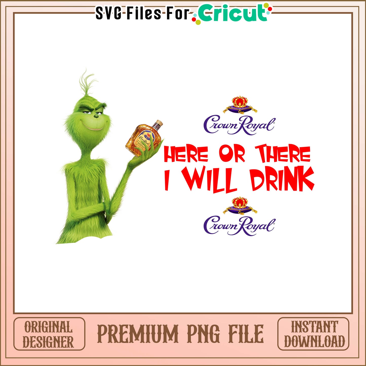 Grinch here of there i will drink png, faces of the grinch​​ png