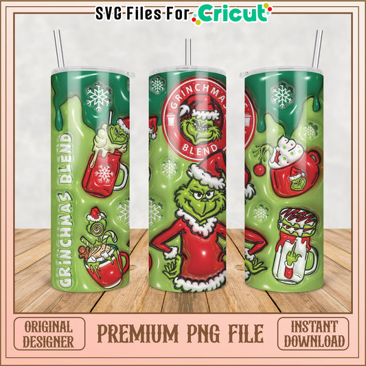 Grinchmas Blend PNG Sublimation Design