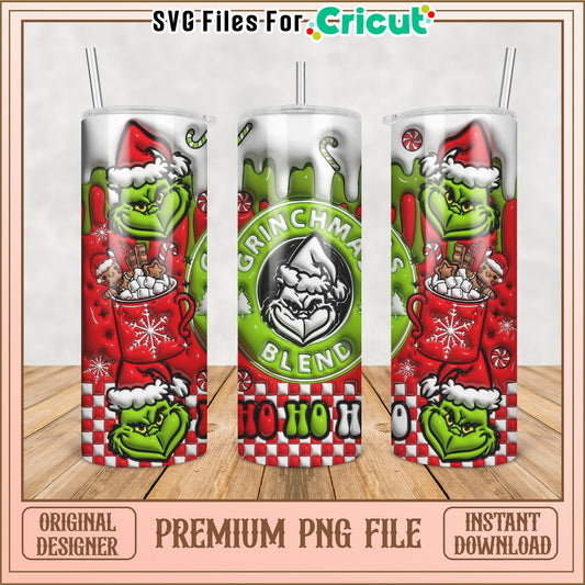 Grinchmas Blend Tumbler PNG