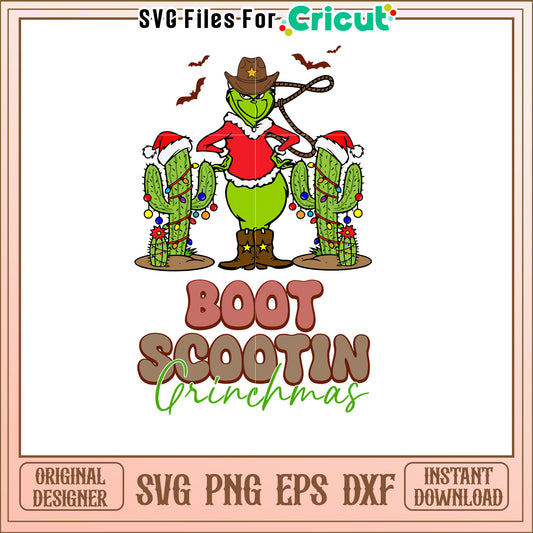 Grinchmas Cowboy SVG Cut File