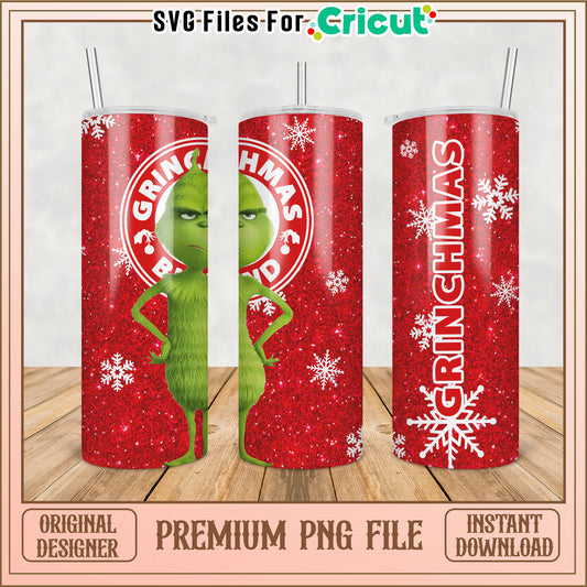 Grinchmas Tumbler PNG Sublimation