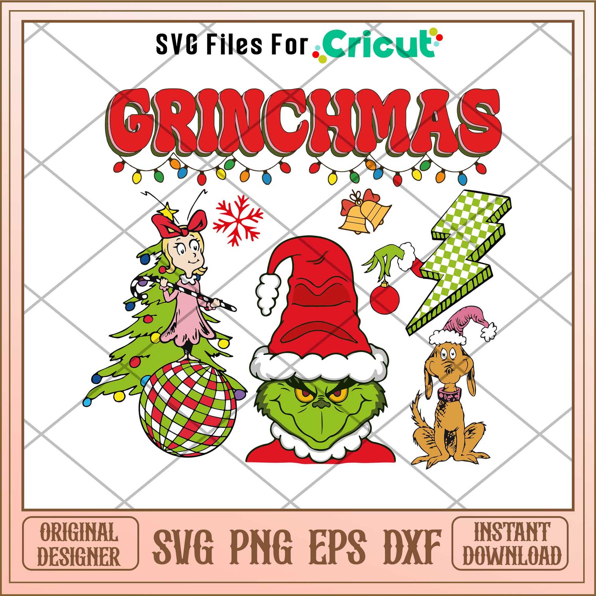 Grinchmas Characters Xmas Vibe SVG, christmas stickers svg