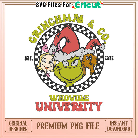 Grinchmas and CO whoville university png, grinch whoville​​​ png