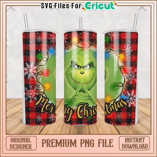 Grinch merry christmas tumbler png, baby grinch​ png, grinch christmas tree png